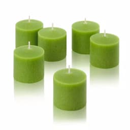 Light In The Dark Lime Green Unscented Votive Candles, 10 Hour Burn Time (Set of 12) thumbnail 2