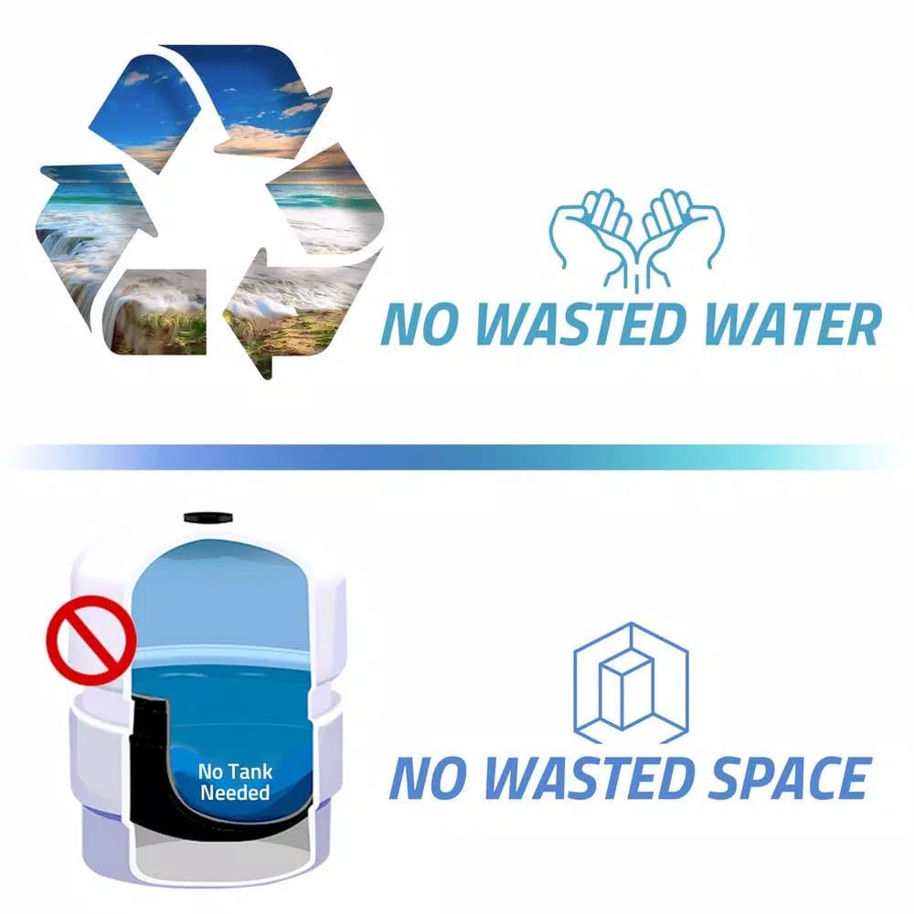 ISPRING 4-Stage 0.1 Micron Ultra-Filtration Under Sink Water Filtration System with Chrome Faucet
