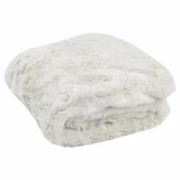 Safavieh Faux Chinchilla Snow White Throw Blanket, 50 x 60 in, Glam Style thumbnail 1