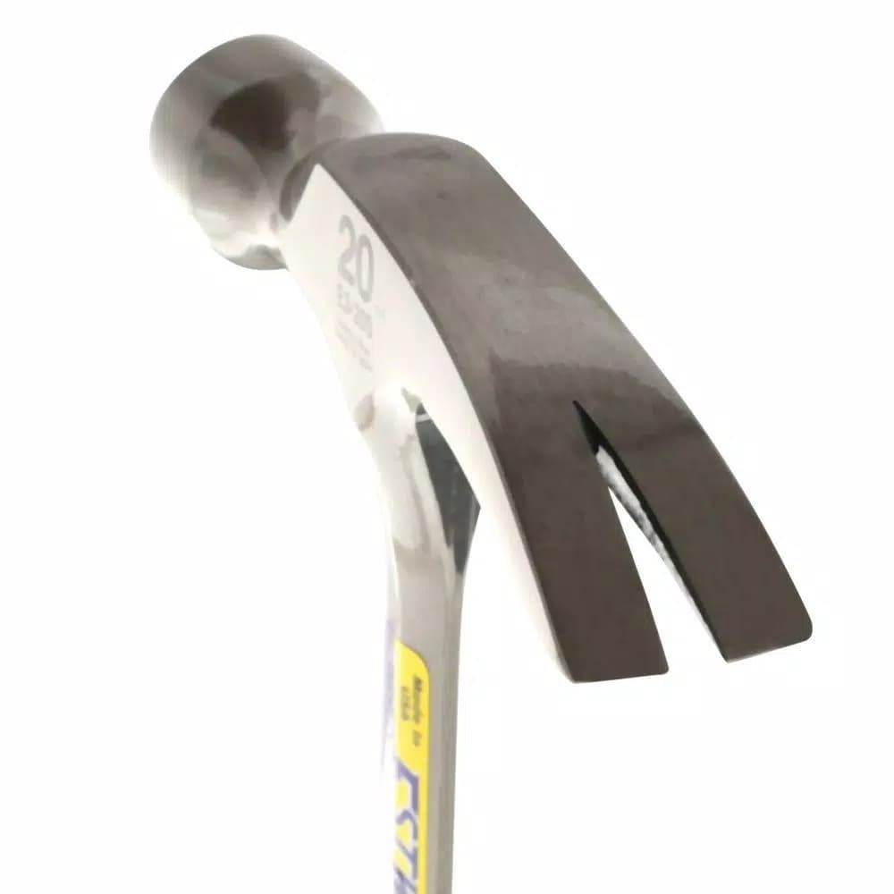Estwing 20 oz. Straight Rip Claw Hammer, Forged One-Piece Steel with Shock Reduction Grip