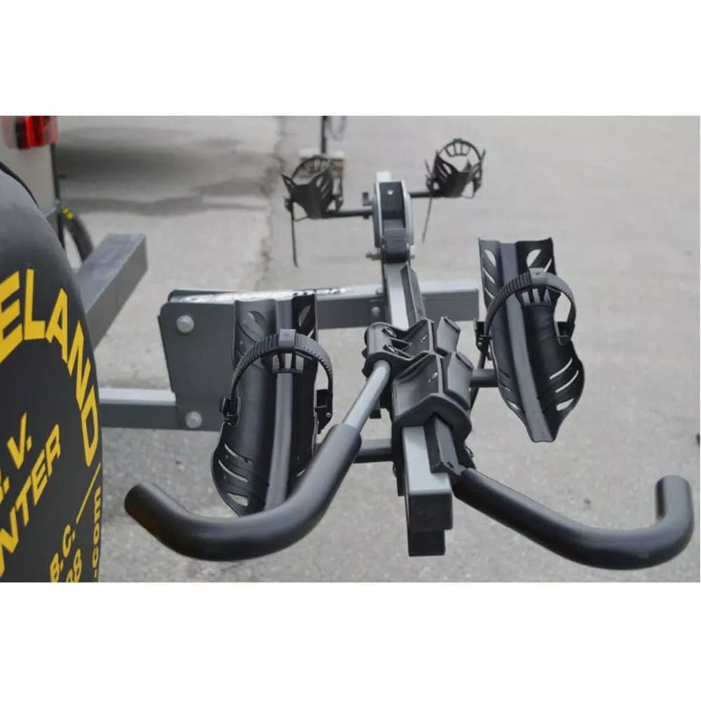 Swagman Dispatch Premiere 2-Bike Platform RV Hitch Rack - Gray and Black
