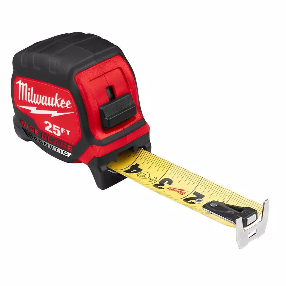 Milwaukee 25 ft. Wide Blade Magnetic Tape Measure with 17 ft. Reach