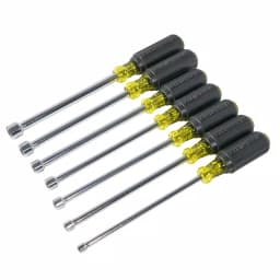 Klein Tools 7-Piece Magnetic Nut Driver Set with 6 in. Hollow Shafts and Cushion-Grip Handles thumbnail 5