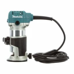 Makita 1-1/4 HP 6.5 Amp Corded Compact Router with Variable Speed and Quick-Release Fixed Base thumbnail 4