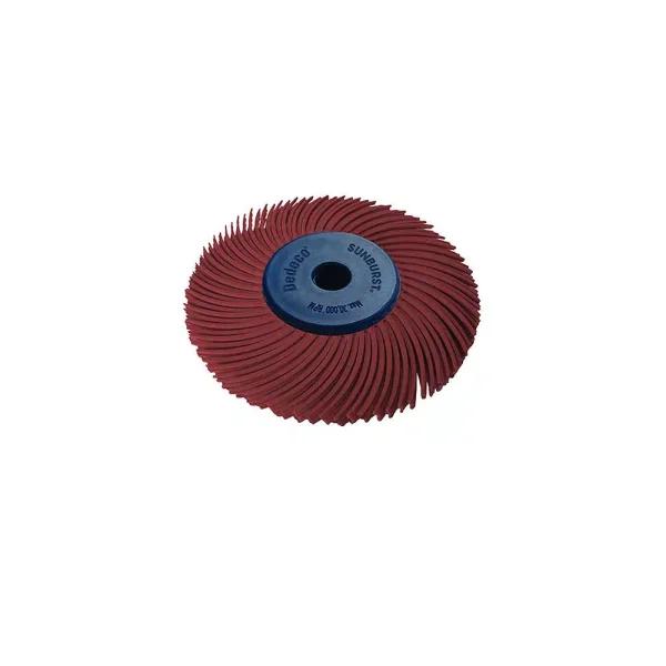 Dedeco Sunburst 2 in. 3-Ply Radial Discs 220-Grit Arbor Thermoplastic Cleaning and Polishing Tool
