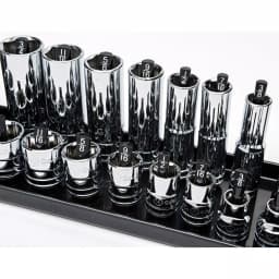 GearWrench 3-Piece Socket Tray Set for 1/4 in., 3/8 in., and 1/2 in. Drive Sizes thumbnail 2