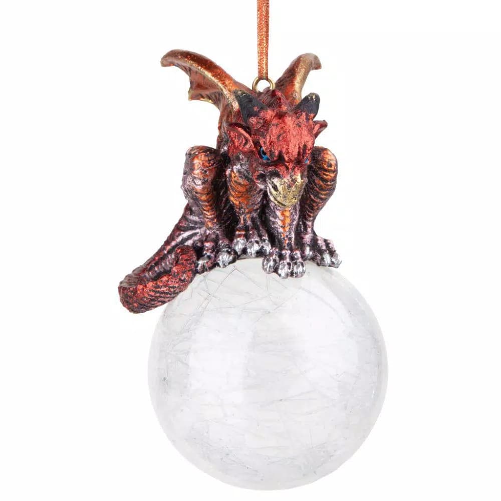 Design Toscano Pensive Percher Dragon 2018 Collectible Holiday Ornament