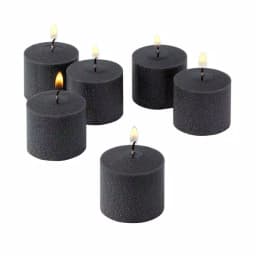 Light In The Dark Black Unscented Votive Candles, 10-Hour Burn Time, Set of 36 thumbnail 1