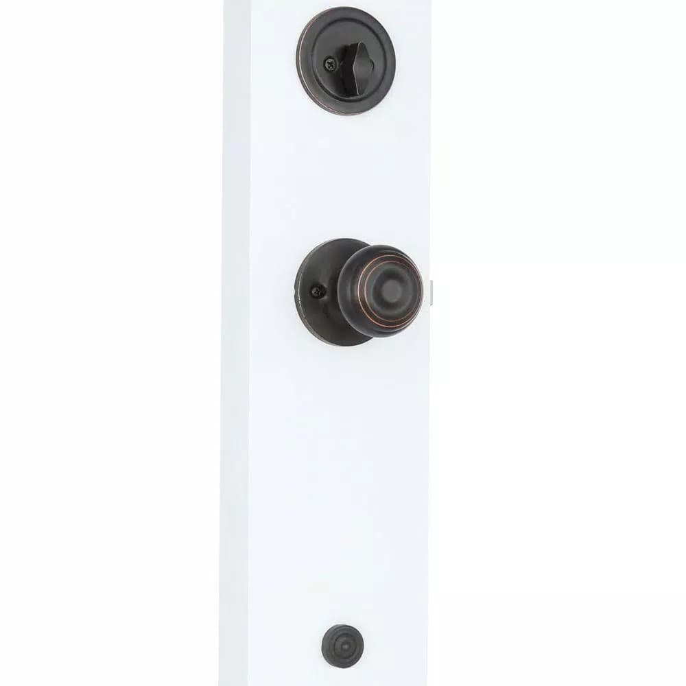 Honeywell Classic Oil-Rubbed Bronze Entry Knob and Deadbolt Combo Pack, Keyed Alike
