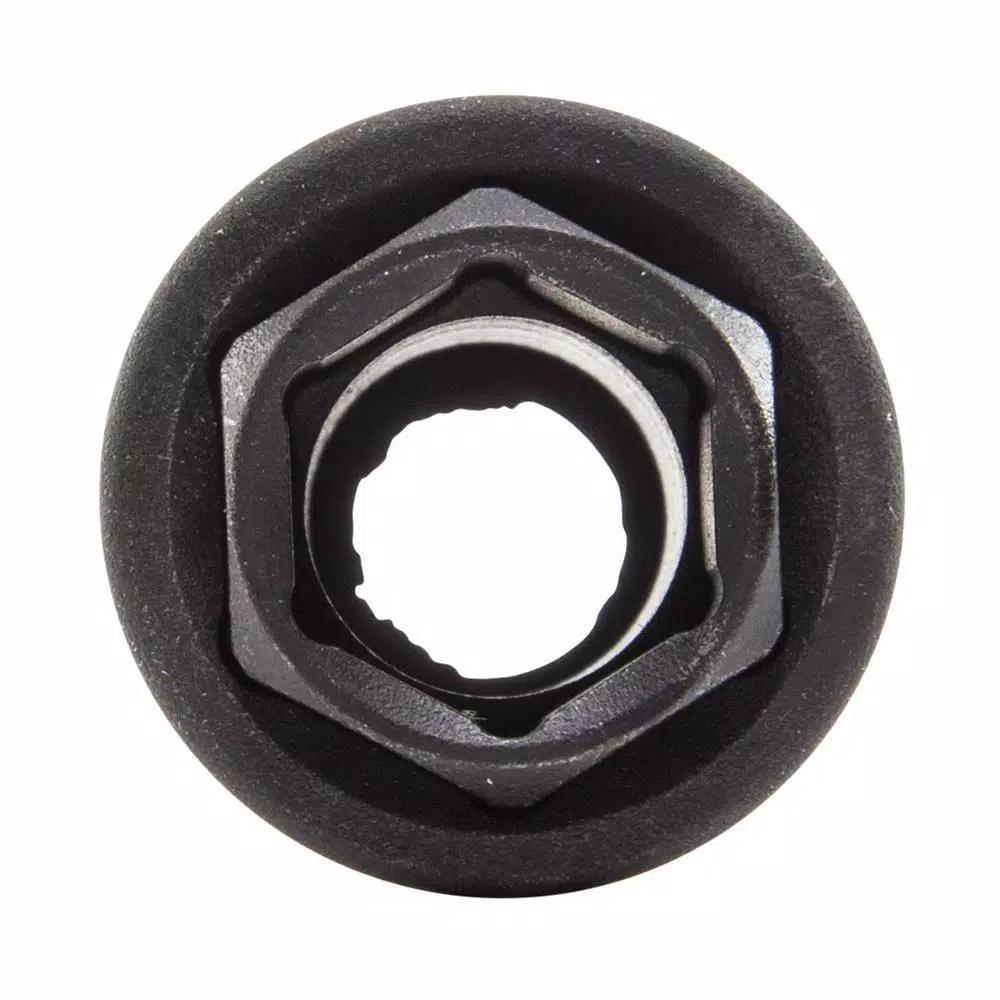 Klein Tools 1/2 in. Drive 2-in-1 Deep Impact Socket, 6-Point, 3/4 in. and 9/16 in.