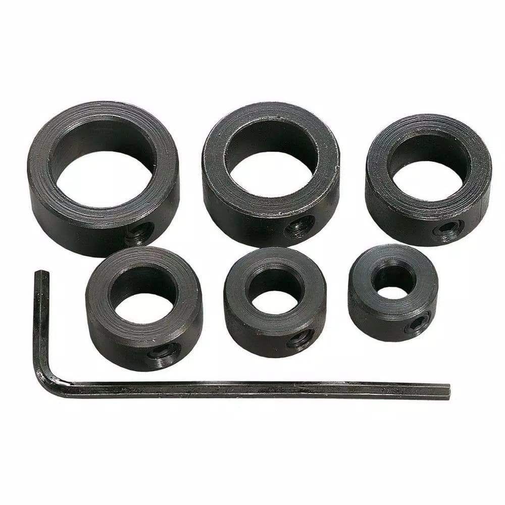General Tools 7-Piece Drill Stop Set with Black Oxide Finish