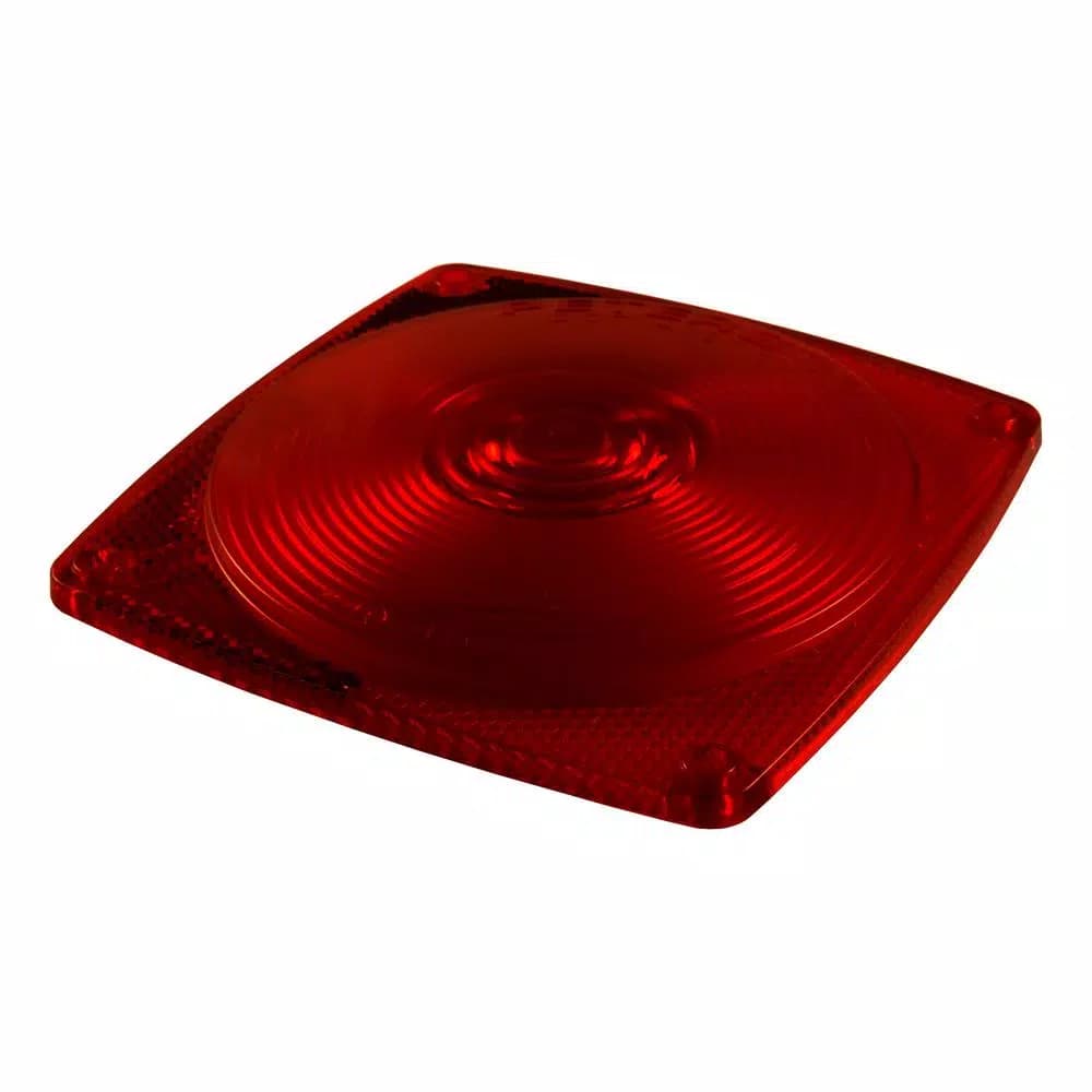 CURT Replacement Combination Trailer Light Rear Lens, Red