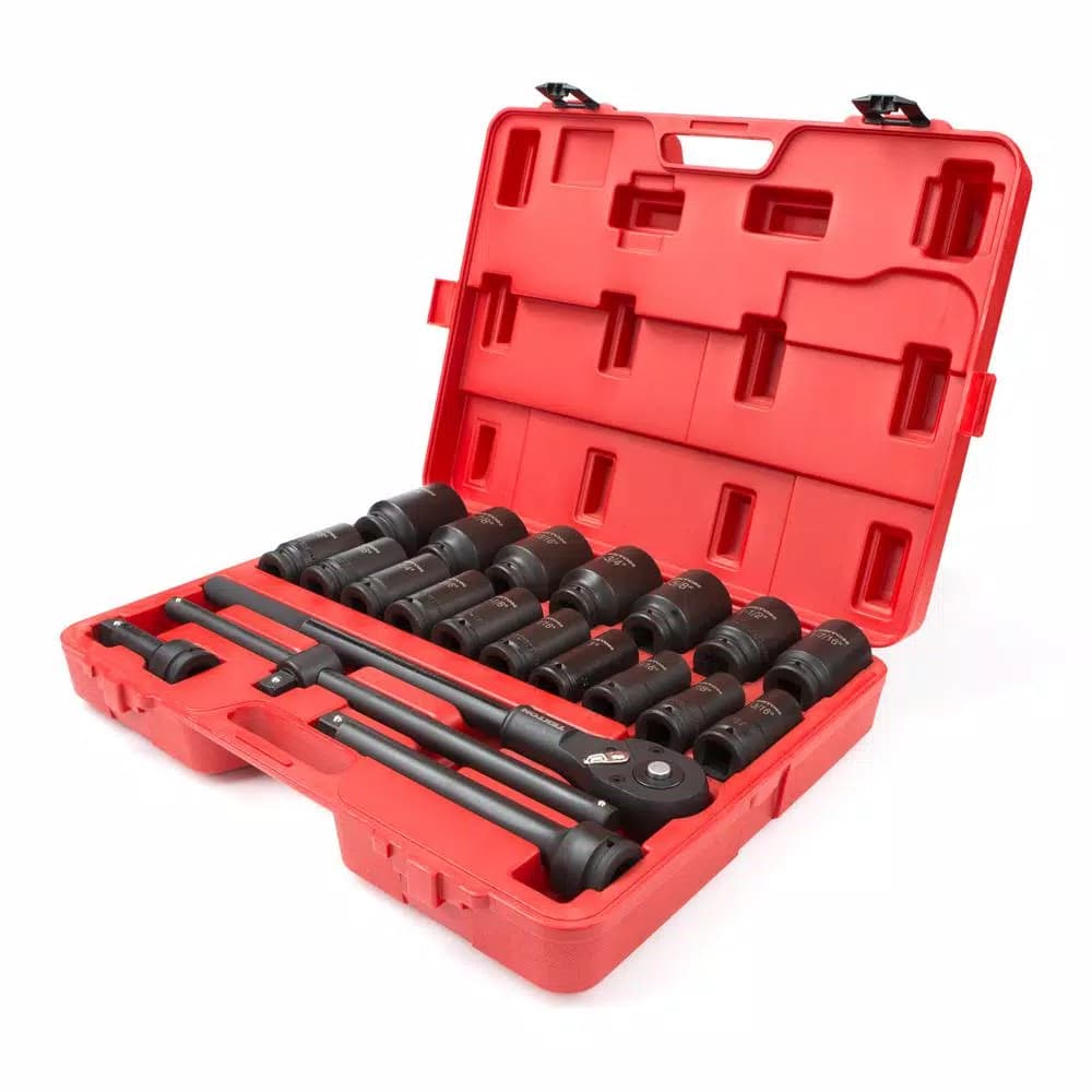 TEKTON 22-Piece 3/4 in. Drive Deep Impact Socket Set, 7/8 to 2 in.
