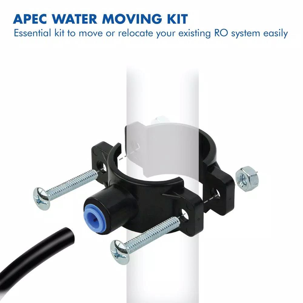 APEC Water Systems APEC Water MOVEKIT RO System Relocation Kit with Feed Water Adapter and Drain Saddle Valve