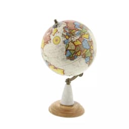 LITTON LANE 14 in. New Traditional Decorative World Globe with Marble and Iron Stand thumbnail 2