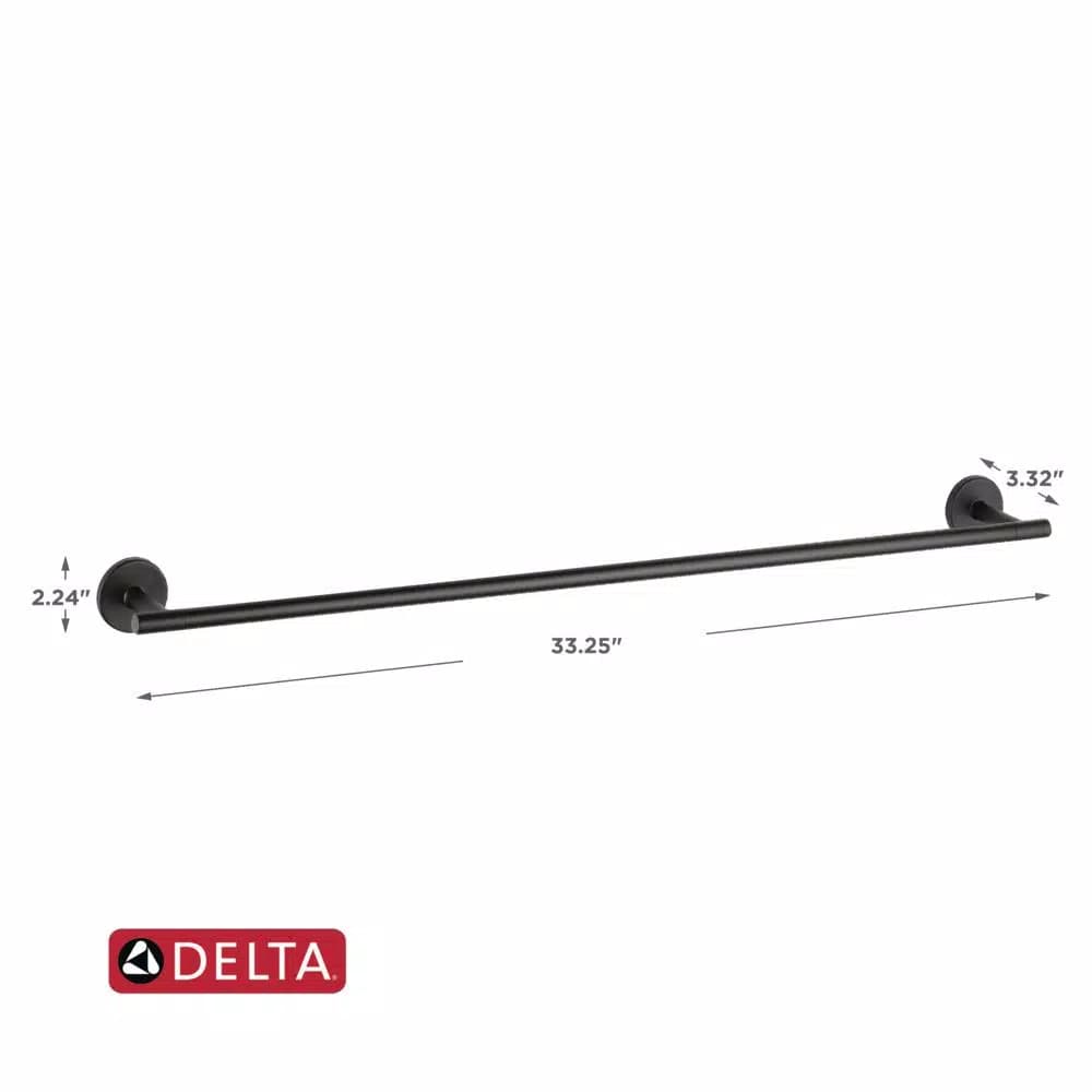 Delta Trinsic 30 in. Towel Bar, Matte Black