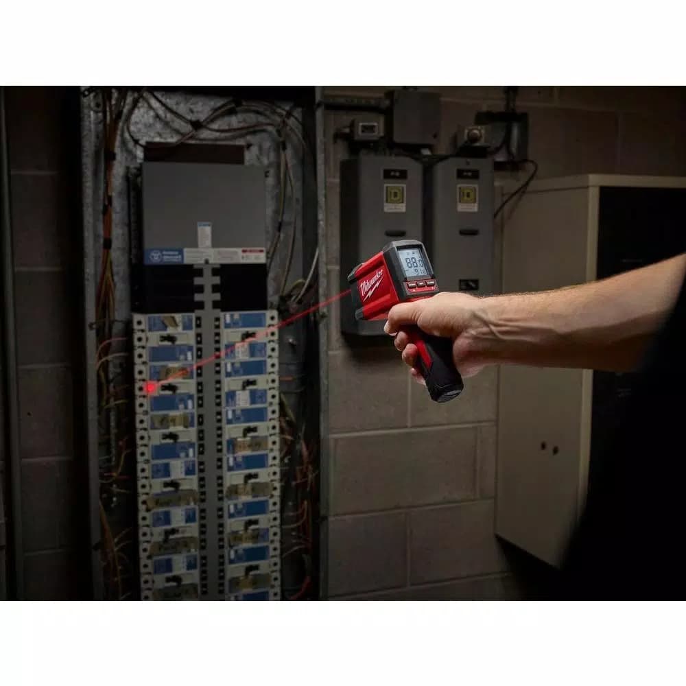 Milwaukee Infrared Temperature Gun 12:1 Laser Thermometer