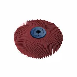 Dedeco Sunburst 3 in. 6-Ply Radial Discs 220-Grit Polishing Wheel thumbnail 1