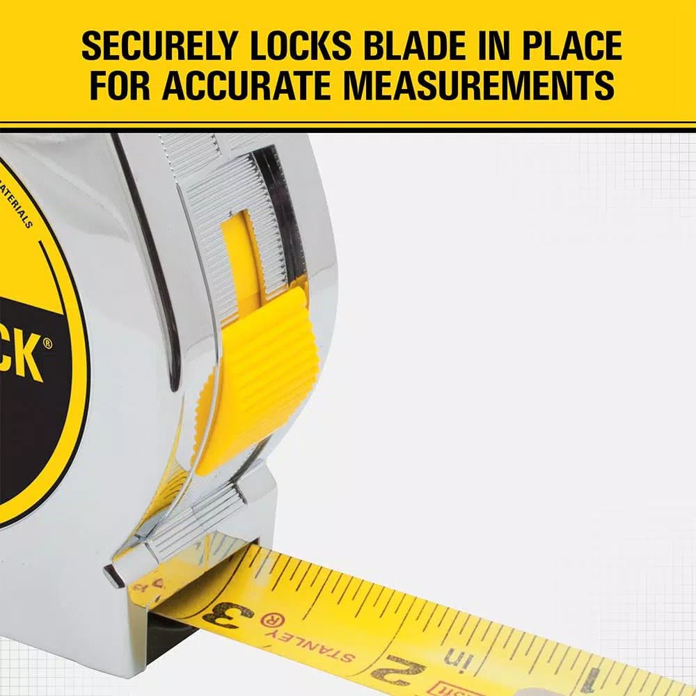 STANLEY PowerLock 35 ft. Tape Measure with Tru-Zero Hook