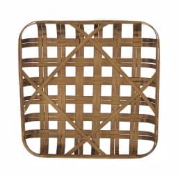 Glitzhome 24 in. Woven Tobacco Wicker Basket Wall Decor - Brown Bamboo thumbnail 2