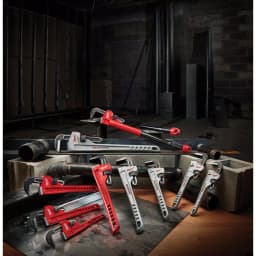 Milwaukee 12 in. Steel Pipe Wrench with Overbite Jaw Design thumbnail 4