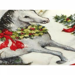 Certified International Christmas on the Farm by Susan Winget 2-Tier Ceramic Cake Stand thumbnail 2