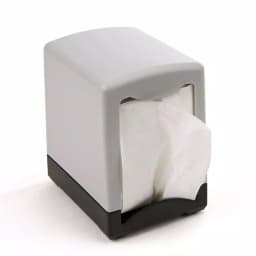 Mind Reader Black 7 in. Interfold Tabletop Napkin Dispenser, 2-Pack thumbnail 1
