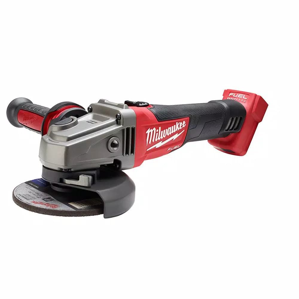 Milwaukee M18 FUEL 18V Brushless Cordless 4-1/2 in. / 5 in. Angle Grinder with Slide Switch (Tool-Only)