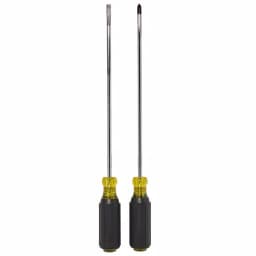 Klein Tools 2-Piece Long Blade Screwdriver Set, 10 in. Shank, Slotted and Phillips thumbnail 3