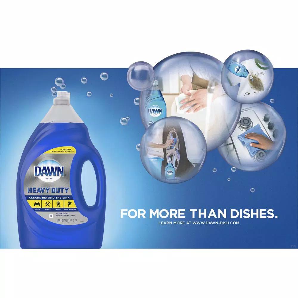 Dawn Platinum Heavy-Duty Degreasing Dishwashing Liquid, 56 oz. (6-Pack)