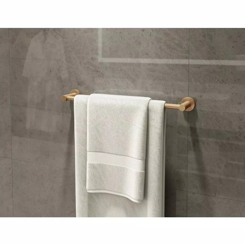 Symmons Dia 18 in. Wall-Mounted Single Towel Bar in Brushed Bronze