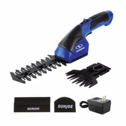 Sun Joe HJ604C 7.2V Cordless 2-in-1 Grass Shear and Hedge Trimmer, Blue thumbnail 1