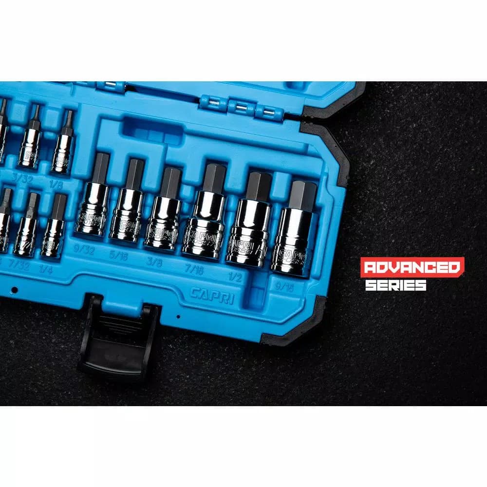 Capri Tools Advanced Series 13-Piece SAE Hex Bit Socket Set