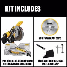 DEWALT 12 in. Double-Bevel Compound Miter Saw, 15 Amp, with Cutline LED thumbnail 2