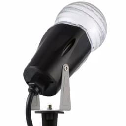 LightShow 10 in. White Projection Kaleidoscope LED Spotlight with Stake thumbnail 2
