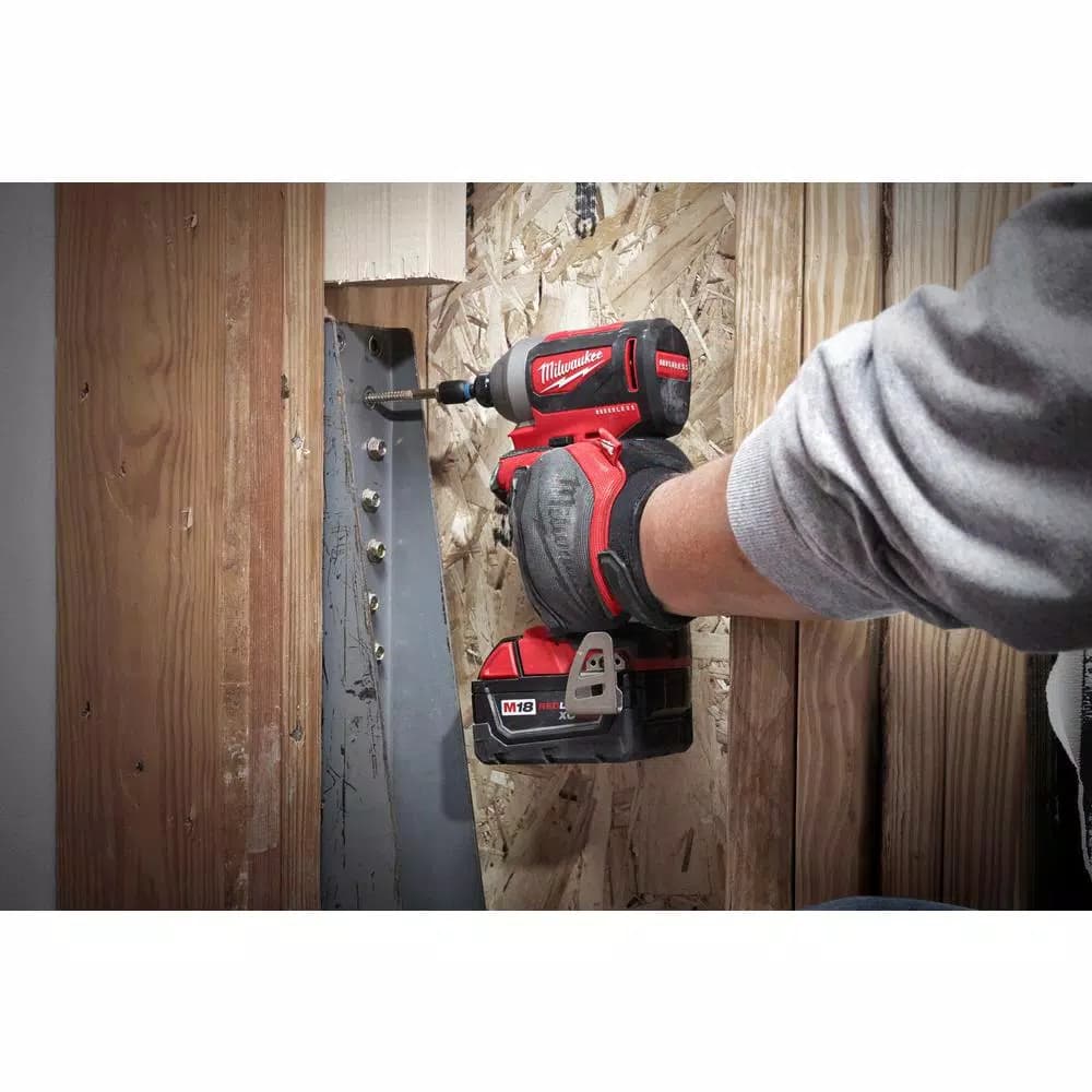 Milwaukee M18 18V Brushless Cordless 1/4 in. Hex Impact Driver, 3-Speed (Tool Only)
