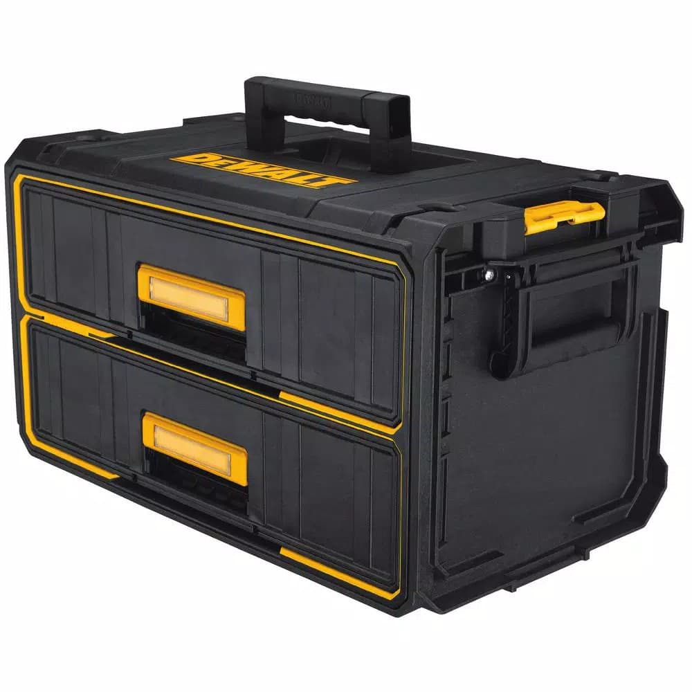 DEWALT 142-Piece Mechanics Tool Set with Bonus TOUGHSYSTEM 22 in. 2-Drawer Tool Box