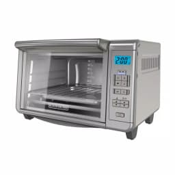 BLACK+DECKER 1500W 6-Slice Digital Convection Toaster Oven with Broiler Pan, Stainless Steel thumbnail 1