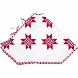 VHC Brands Emmie Red Patchwork Christmas Tree Skirt, 55 in. Hand-Quilted Cotton Farmhouse Decor thumbnail 3