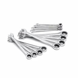 GearWrench 12-Piece Metric Combination Ratcheting Wrench Set thumbnail 2