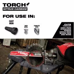 Milwaukee 6 in. 7 TPI The TORCH Carbide & Nitrus Carbide Reciprocating Saw Blade 4-Pack thumbnail 4