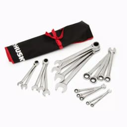 Husky 34-Piece SAE and Metric Master Ratcheting Wrench Set thumbnail 2
