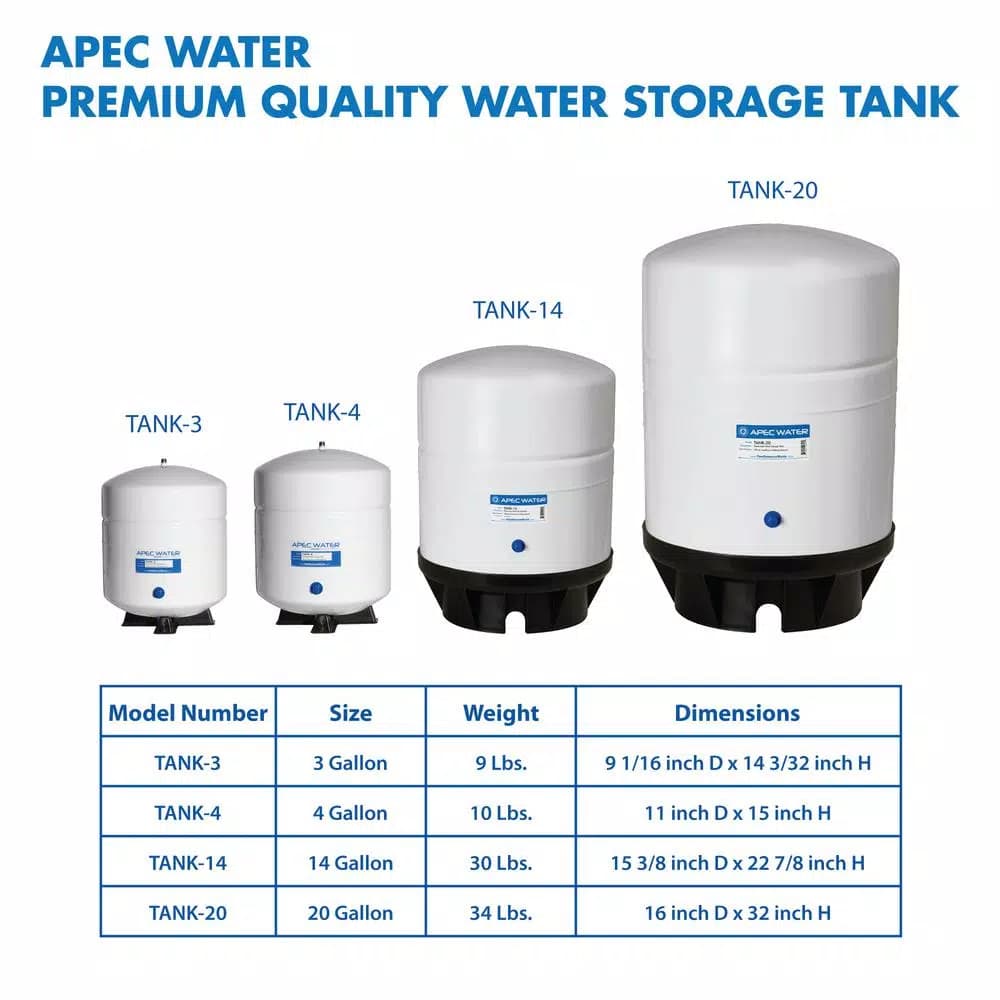 APEC Water Systems APEC 20 Gallon Pre-Pressurized Reverse Osmosis Water Storage Tank