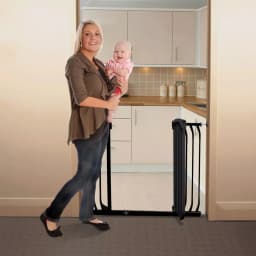 Dreambaby Chelsea Extra Wide Auto-Close Security Gate with Extensions, Black thumbnail 3
