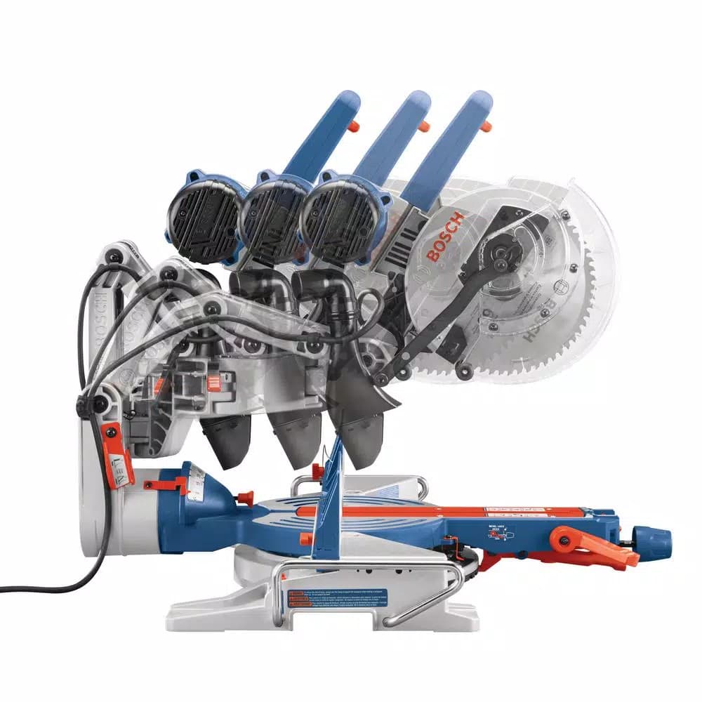 Bosch CM10GD 10 in. Dual-Bevel Sliding Glide Miter Saw with Folding-Leg Stand Bundle