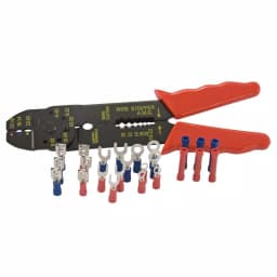 Gardner Bender Terminal and Crimping Tool Kit with 24-Piece Insulated Terminal Set thumbnail 1