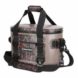 Camp-Zero 17.6 Qt. Soft Cooler, 30-Can Capacity, Beige and Camo thumbnail 2