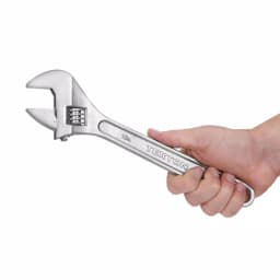 TEKTON 12 in. Adjustable Wrench, Carbon Steel with Satin Chrome Finish thumbnail 4