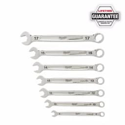 Milwaukee 7-Piece Metric Combination Wrench Set with MAX BITE Open-End Grip thumbnail 14