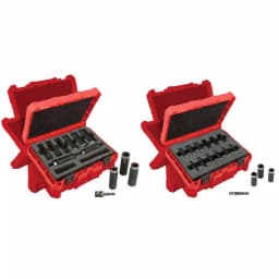 Milwaukee SHOCKWAVE 21-Piece Impact Duty Deep Well Socket Set, 1/2 in. Drive SAE & 1/4 in. Drive Metric thumbnail 1